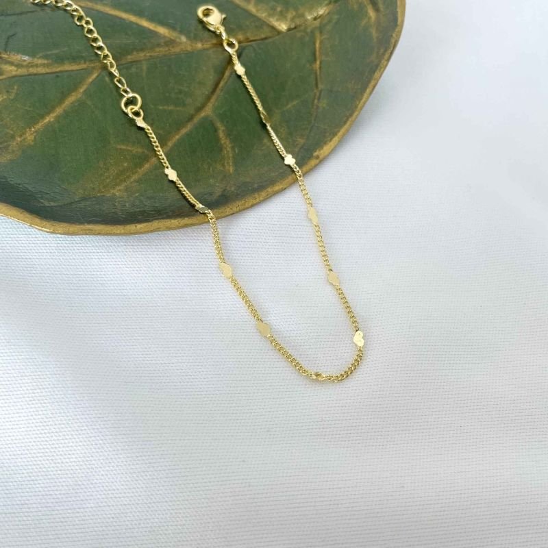 Pulseira Coração Achatado
