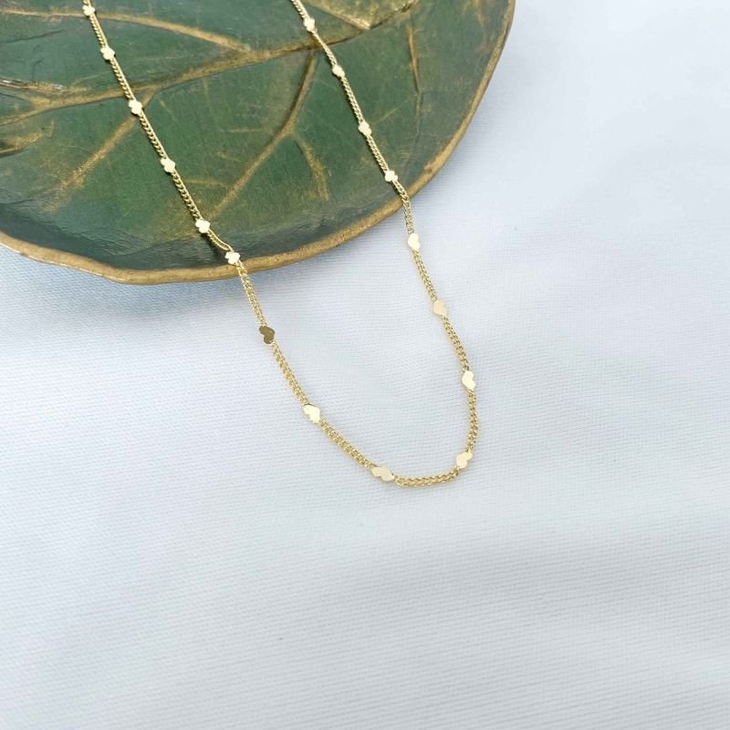 Choker Coração Achatado