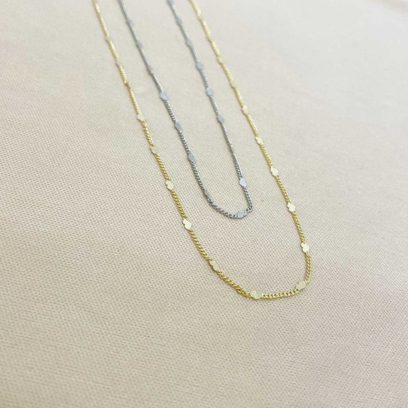 Choker Coração Achatado